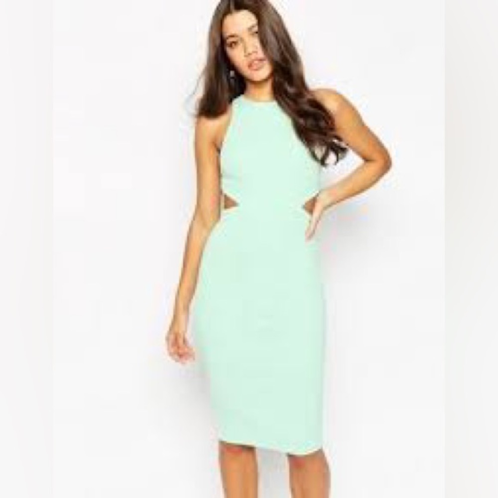 ASOS Cut Out Back Bodycon Midi Dress